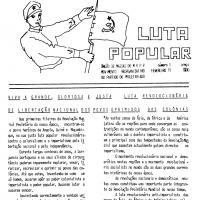 Capa do Luta Popular n.º 1, fevereiro de 1971, órgão de massas do MRPP.
